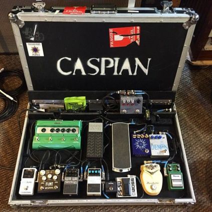 Making humble instruments otherworldly (Caspian's pedal board)